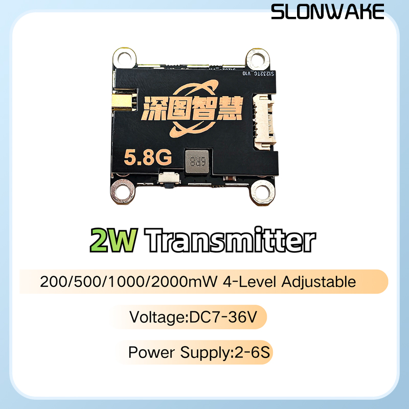 Nadajnik SLONWAKE 5.8G 56CH 2W – Fpv Drone Vtx recenzja i cena